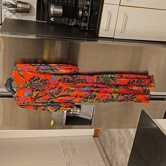 💕FARM RIO💕 Urban Jungle Midi Dress ~ XS NWT - Picture 12 of 16